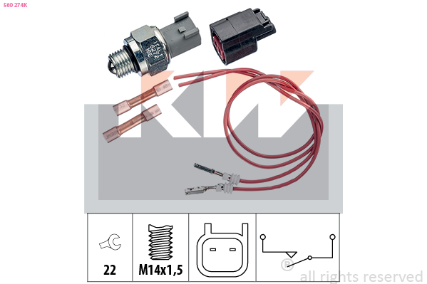 KW Tolatólampa kapcsoló 560274K_KW